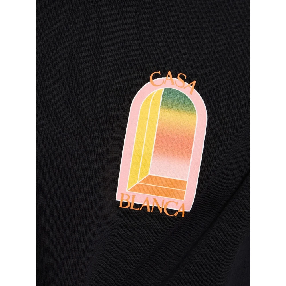 Casablanca Gradient L'Arche T-Shirt Black Heren