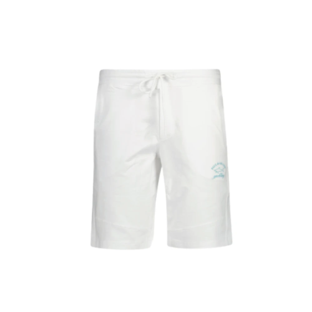 Paul & Shark Herr Cotton Bermudas - Storlek: S, Färg: 010 - VIT White, Herr