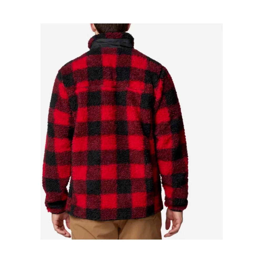Columbia Rode Sherpa Fleece Sweater Red Heren
