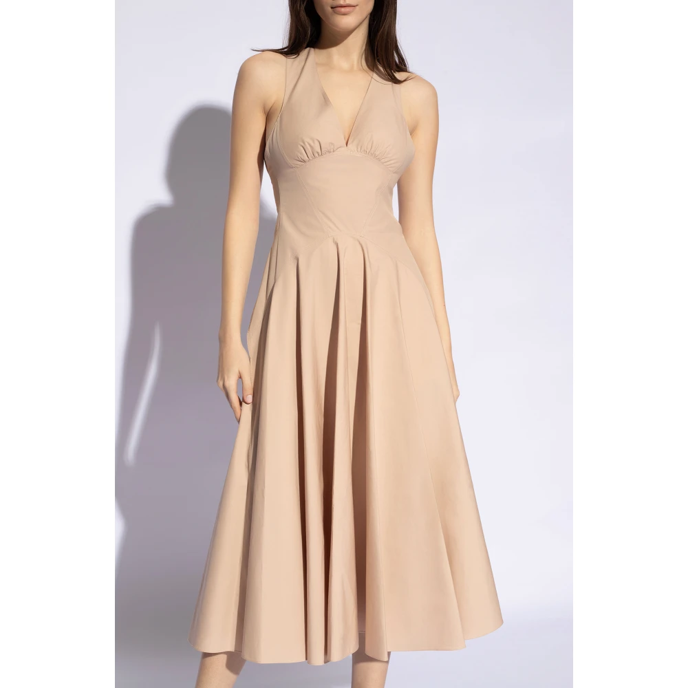 Alaïa Glijjurk Beige Dames