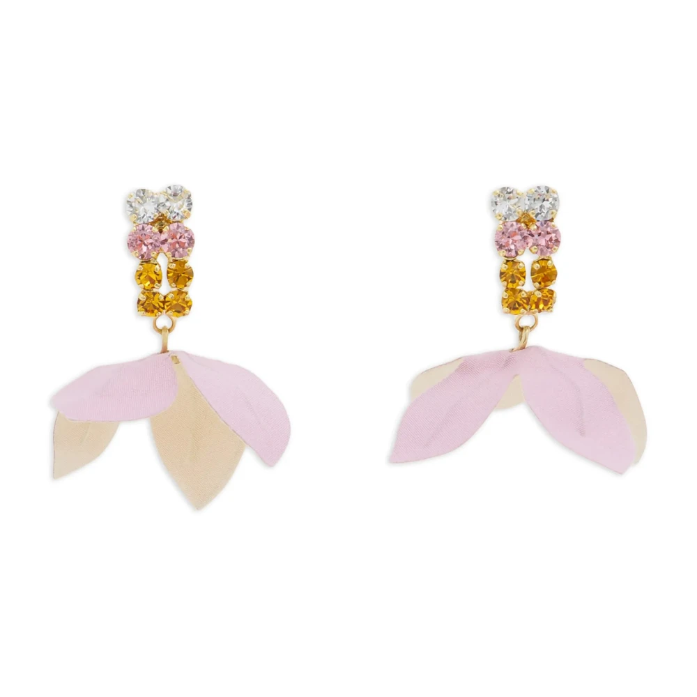 Marni Women's Multicolor Earrings, One Size, Flower Earrings