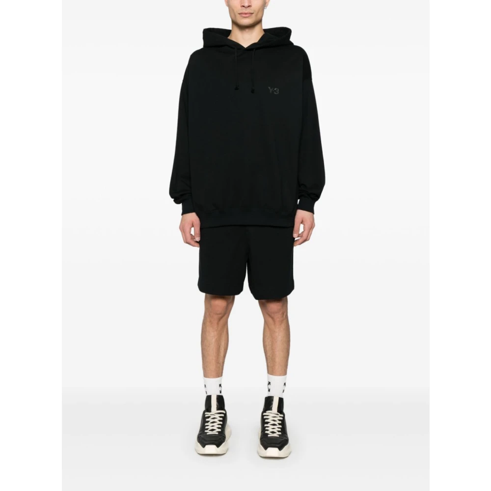 Y-3 Zwarte Sweater met Logoprint Black Heren