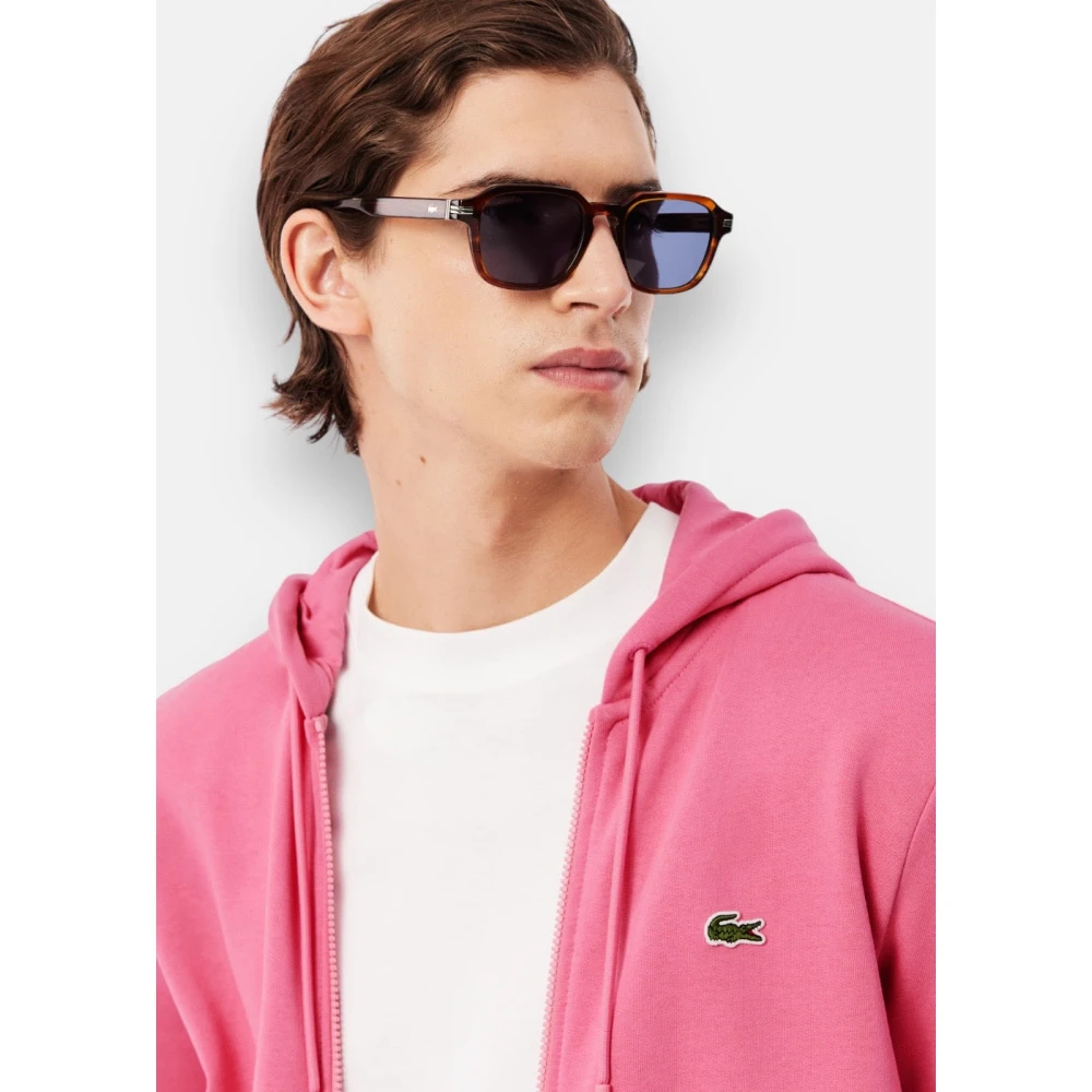 Lacoste Roze Zip-Up Hoodie Moderne Stijl Pink Heren