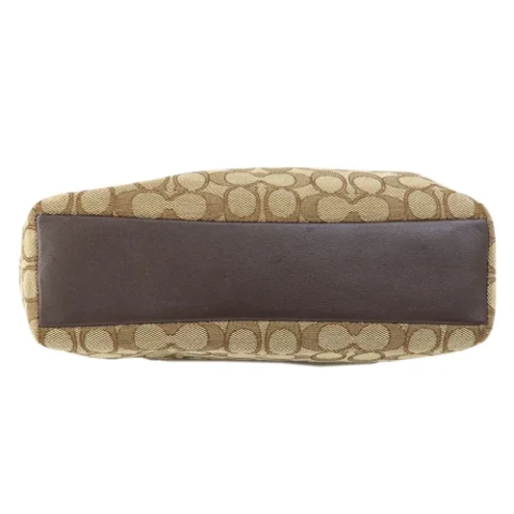 Coach Pre-owned Canvas shoulder-bags Brown Dames