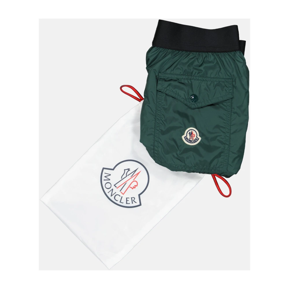 Moncler Logo Badpak Lang Model Green Heren