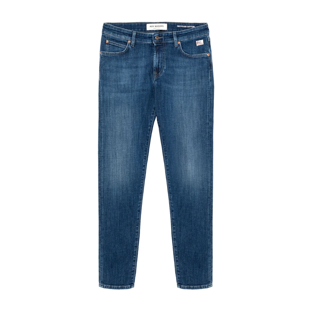 Roy Roger's Men's Blue Slim Fit Jeans, W32, Dark Wash Slim Fit Denim Jeans