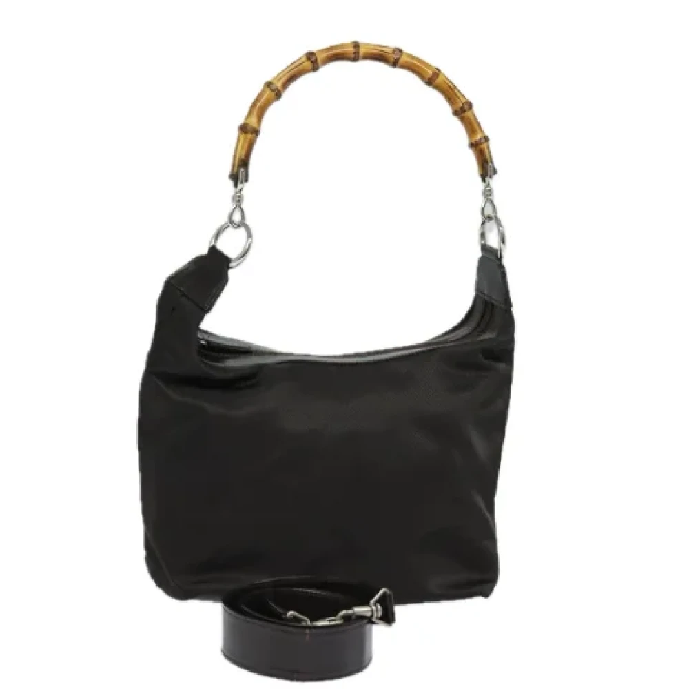 Gucci Vintage Pre-owned Fabric handbags Brown Dames