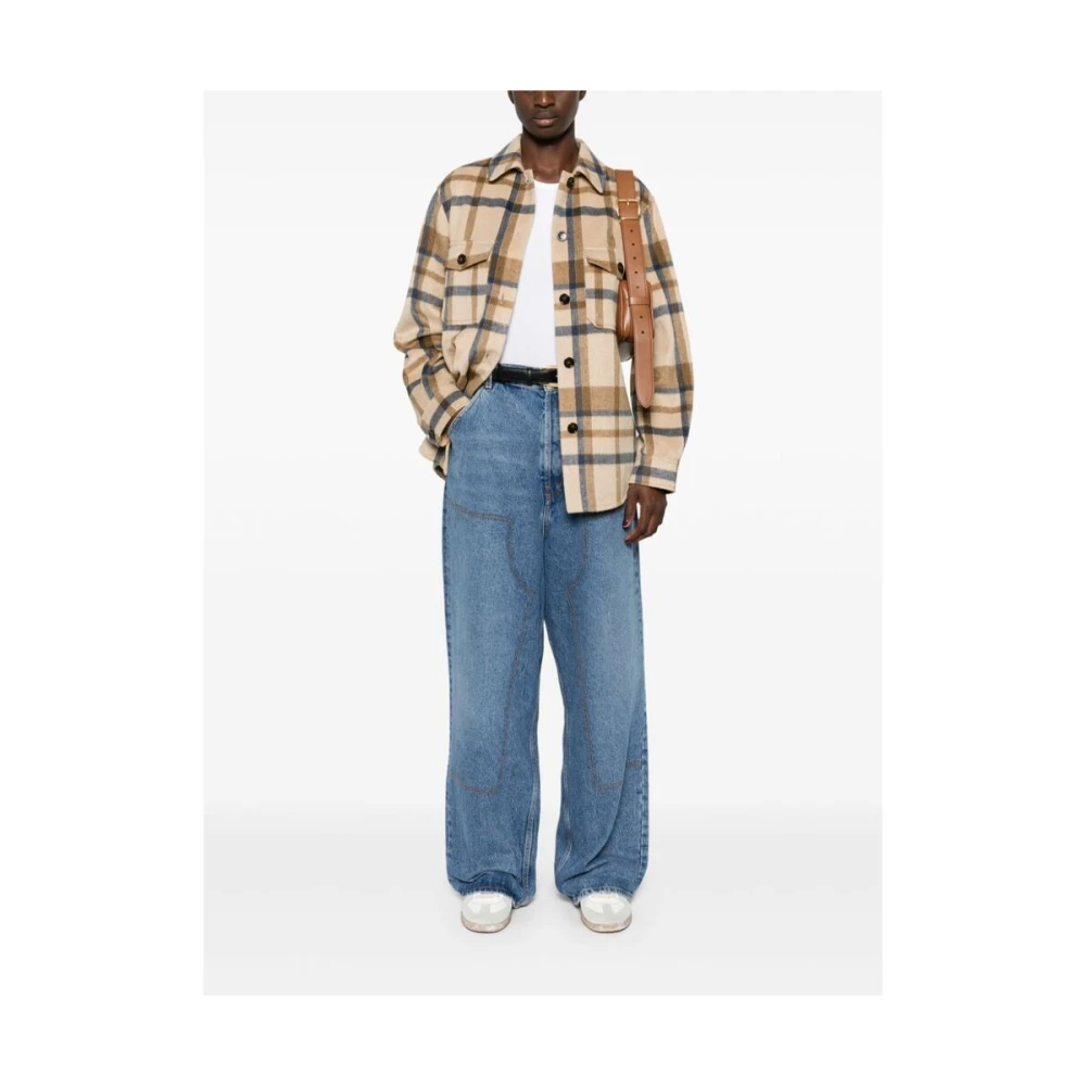 Armarium Blauwe Denim Wide Leg Jeans Blue Dames