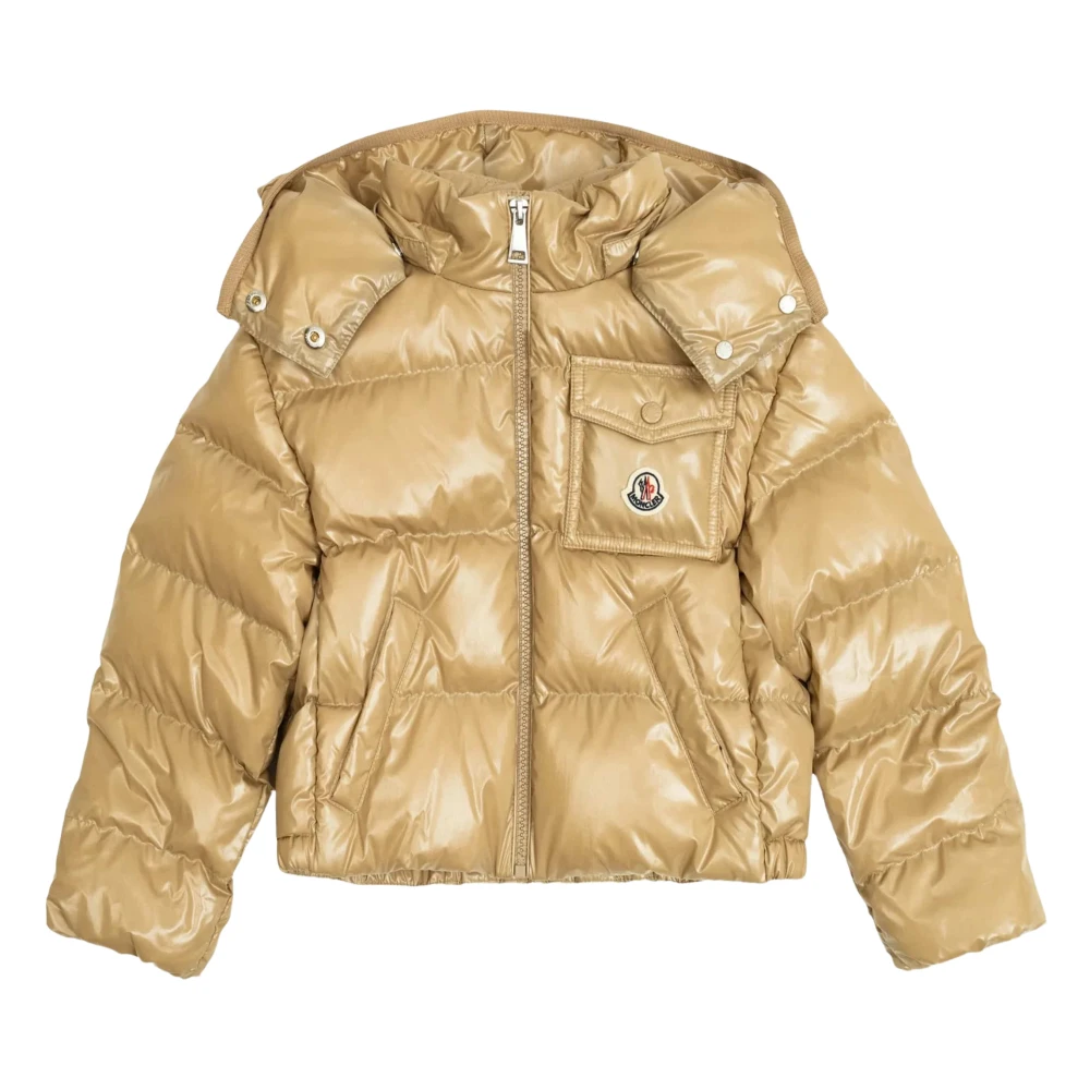 Moncler Girls Beige Andro Jacket - Winter Jackets - 4 Y - Kids