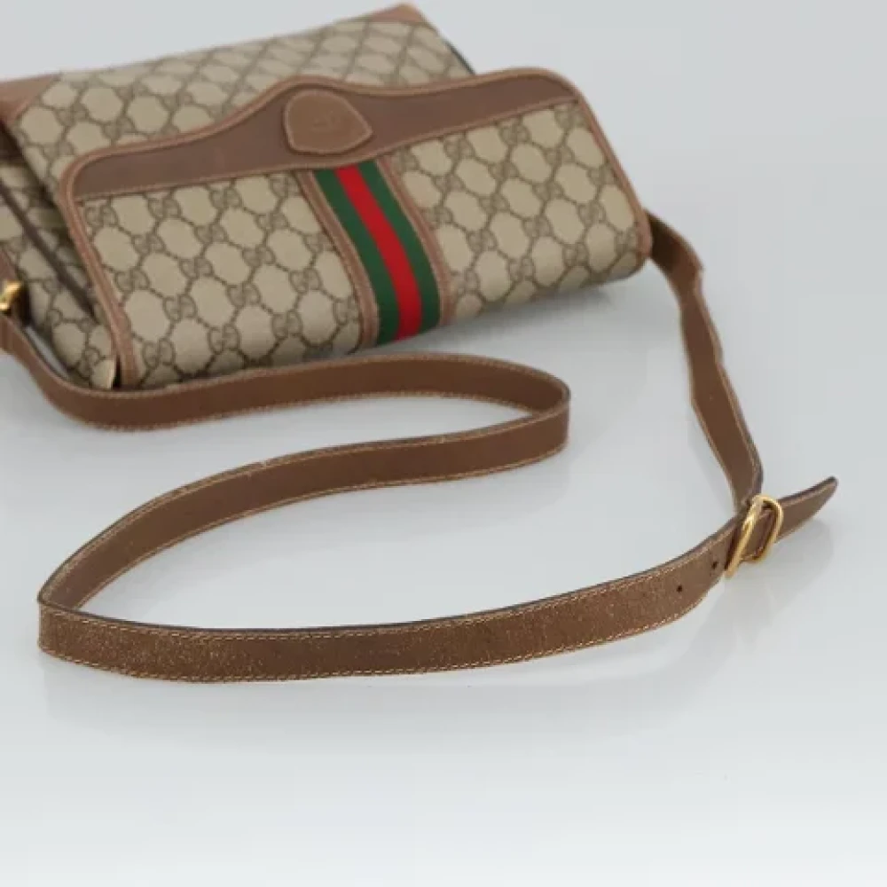 Gucci Vintage Pre-owned Canvas gucci-bags Beige Dames
