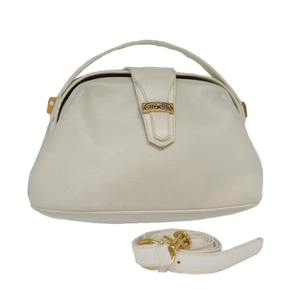 Gucci Vintage Pre-owned Leather gucci-bags Gray Dames