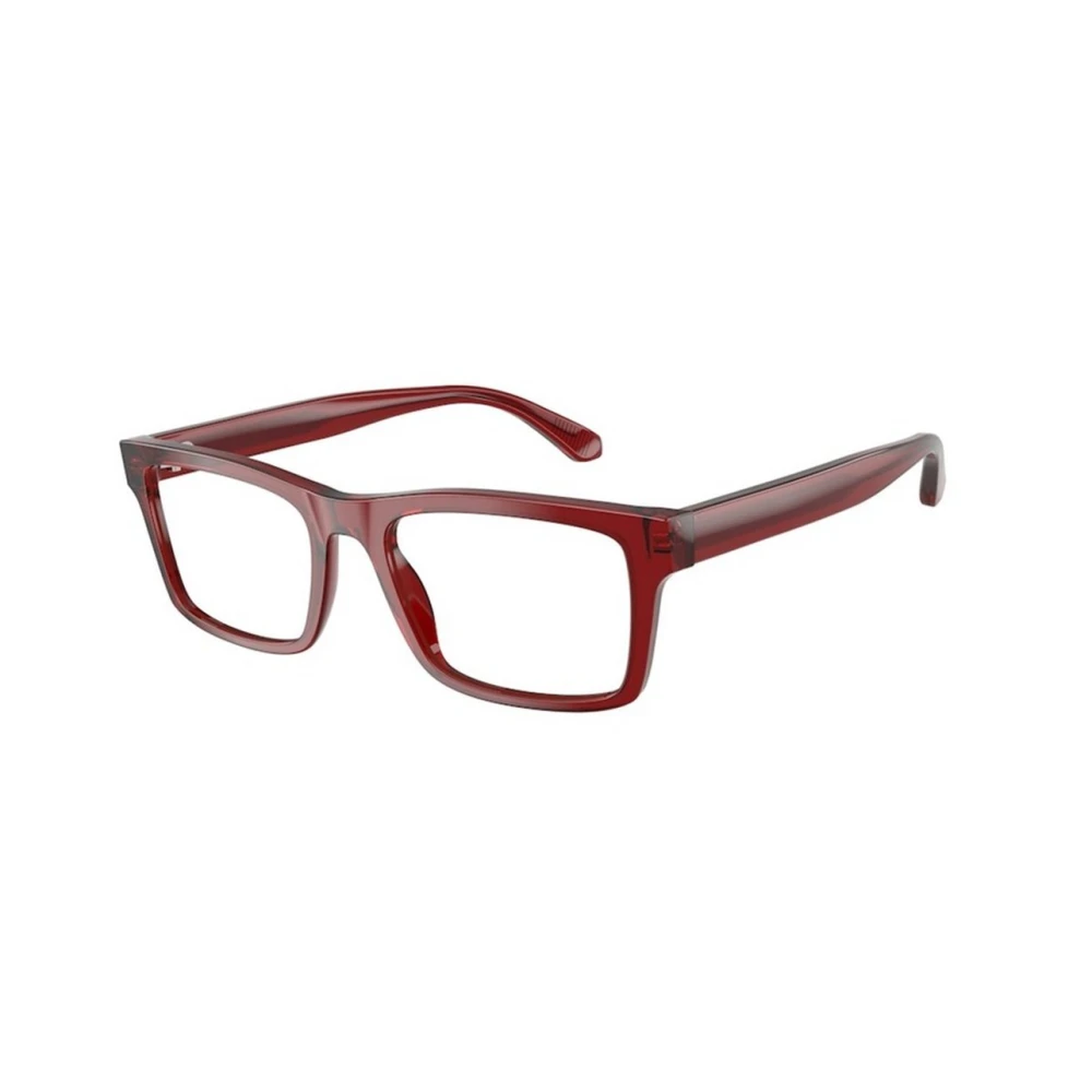 Emporio Armani Men's Red Glasses, 54 Mm, Optical Frame