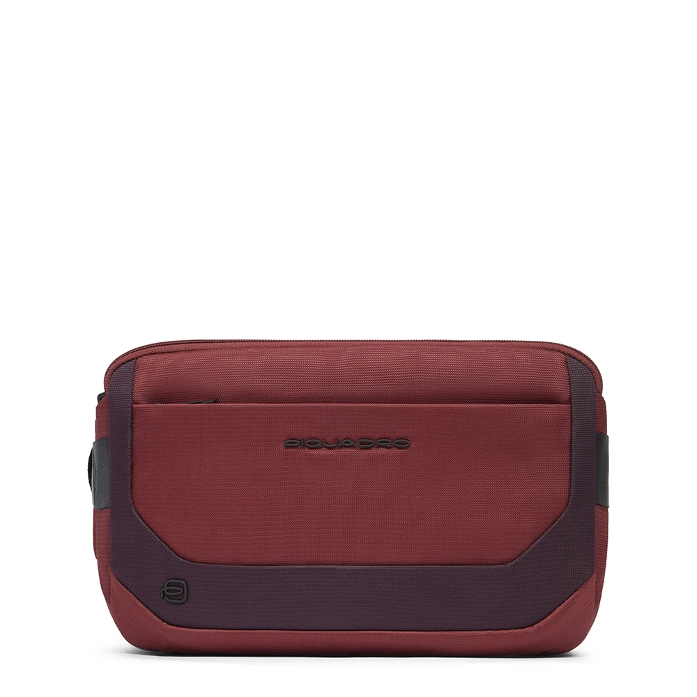 Piquadro Unisex Riñonera En Tejido Y Piel