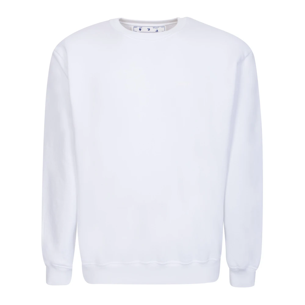Off White Vit Crewneck Sweatshirt för Kvinnor White, Dam