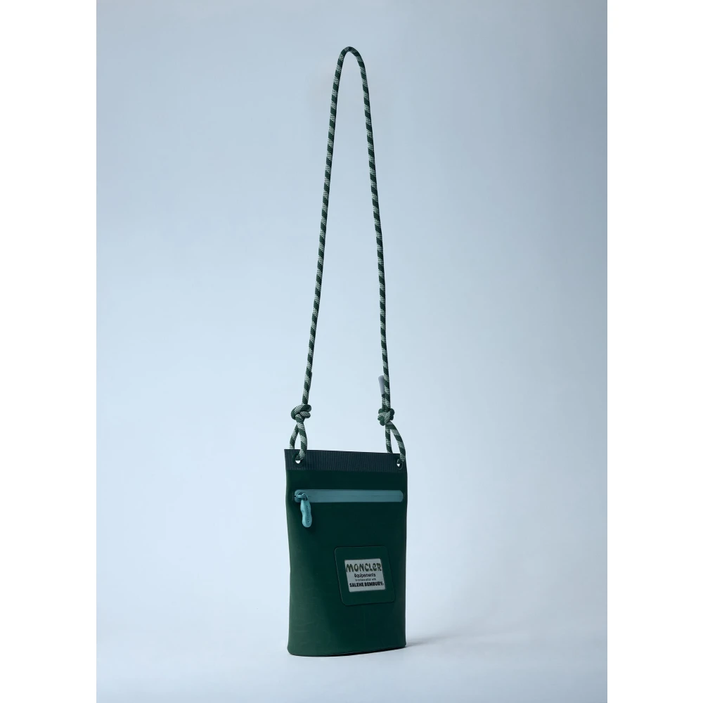 Moncler Crossbody Tas met Logo Patch Green Heren