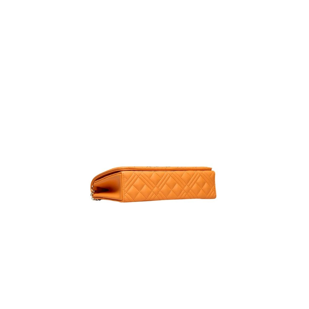 Love Moschino Oranje Crossbody Tas met Logo Orange Dames