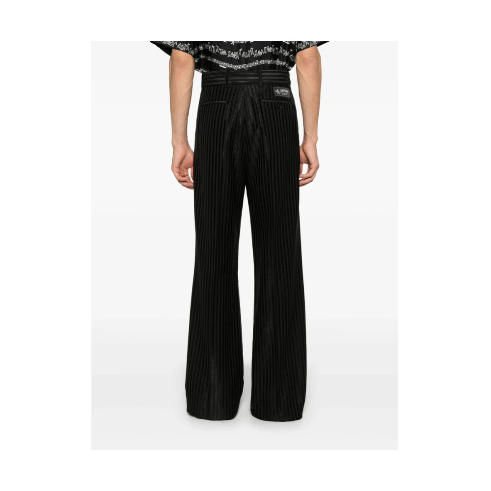 Amiri Zwarte Broek met Voorknoop Black Heren