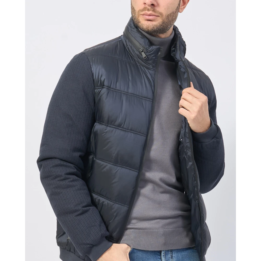 YES ZEE Blauwe Winterjas Blue Heren