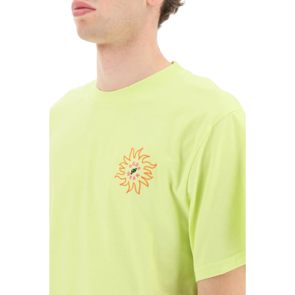 Gcds Surfing Wirdo T-shirt Green Heren