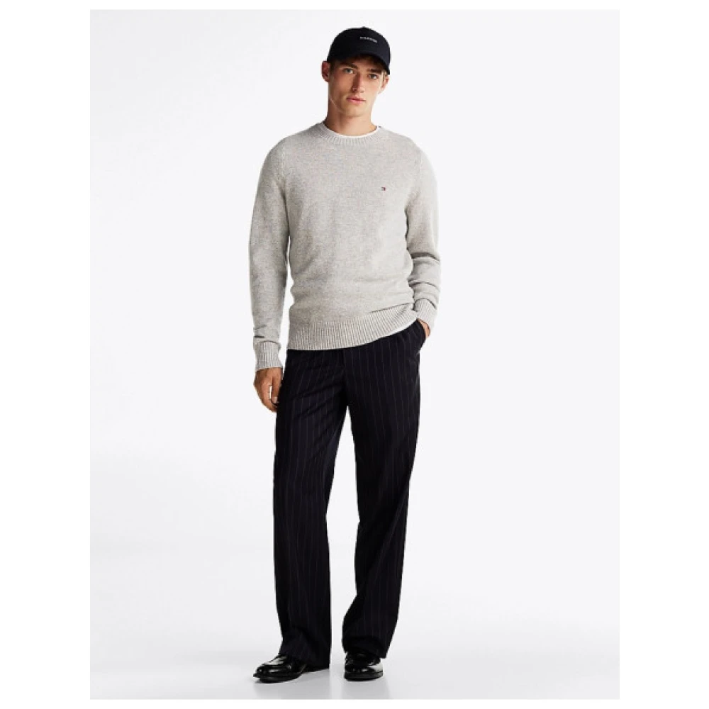 Tommy Hilfiger Ronde Hals Wollen Trui Gray Heren