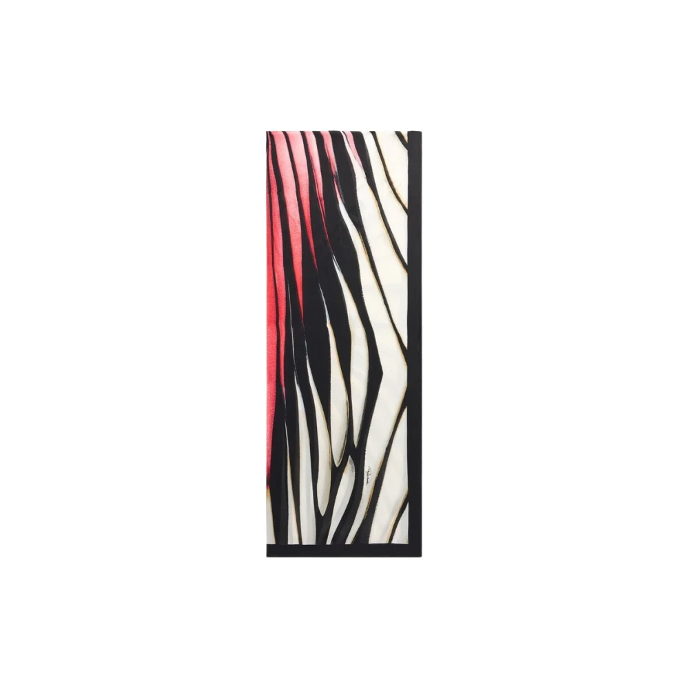 Roberto Cavalli Multicolor Silk Scarves, Female, One Size, Ray Of Paradise Print Silk Stole