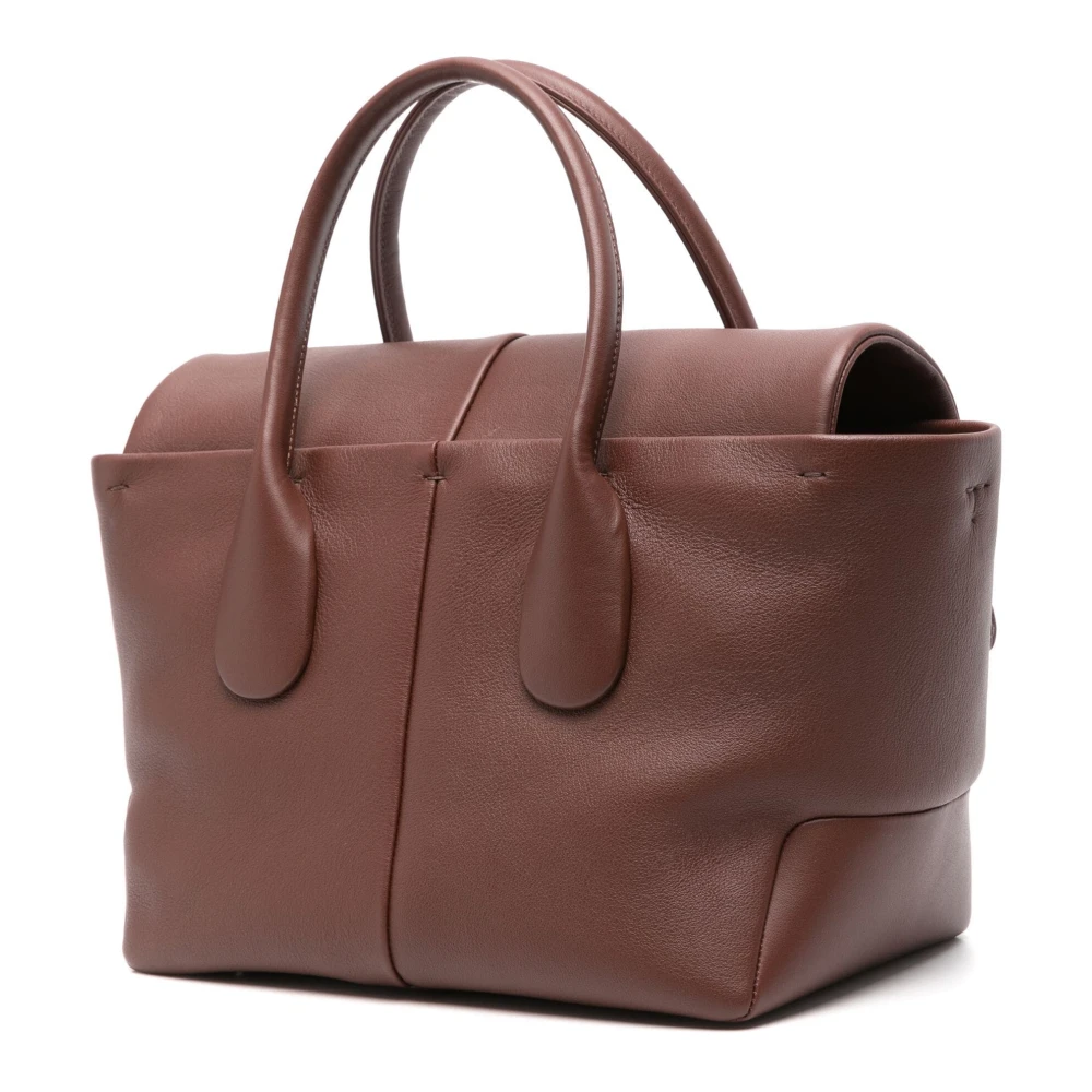 TOD'S Omkeerbare Leren Mini Tas Brown Dames