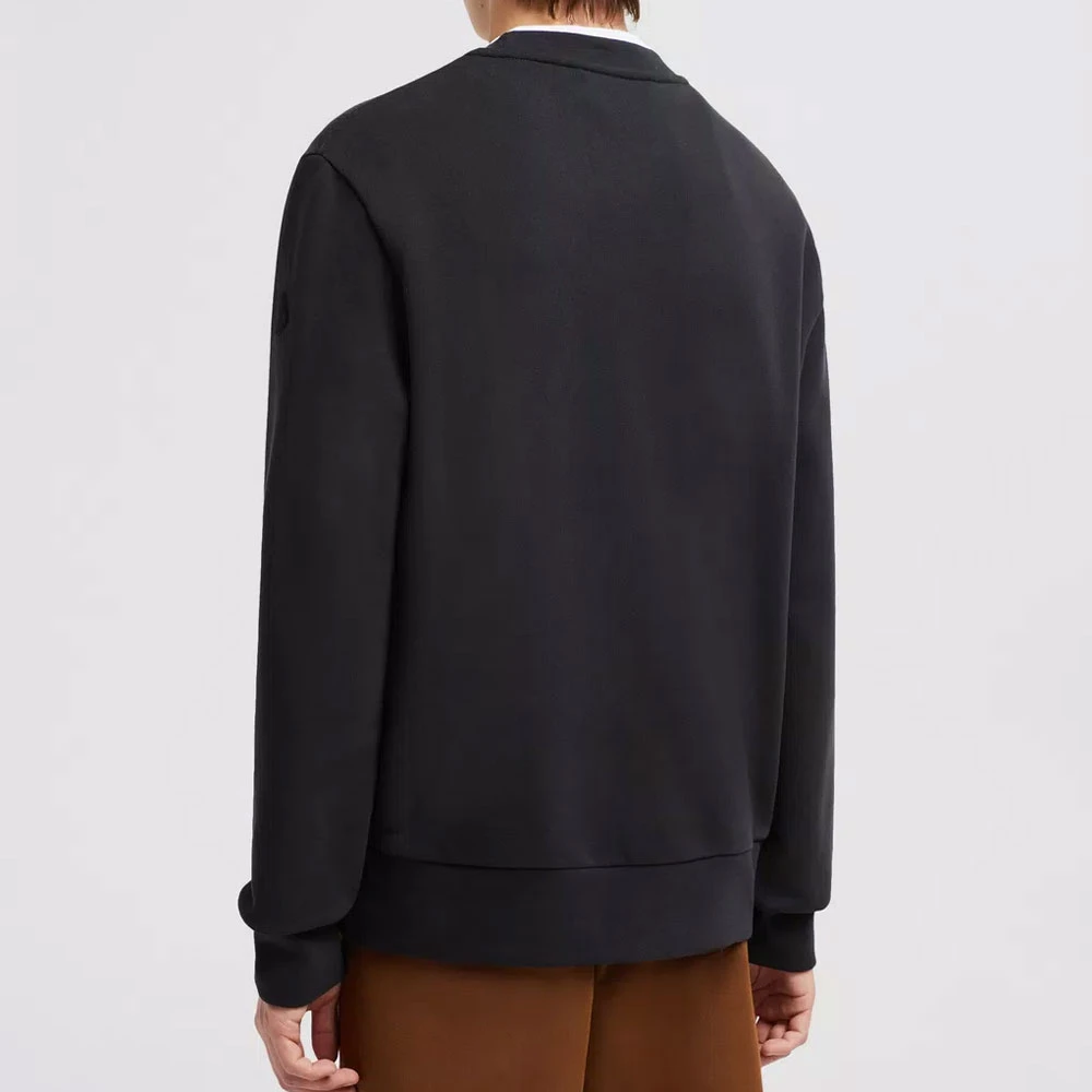 Moncler Grafische Print Loose Fit Sweatshirt Black Heren