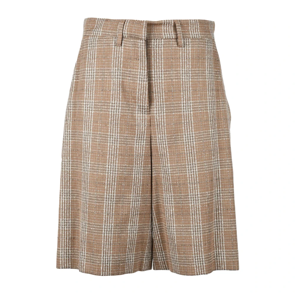 Ballantyne Katoenmix Bermuda Shorts Brown Dames