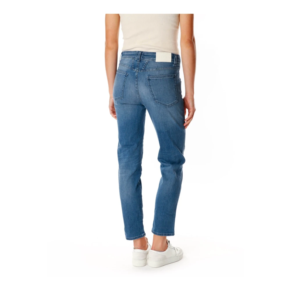 closed Hoge Taille Tapered Fit Jeans Blue Dames