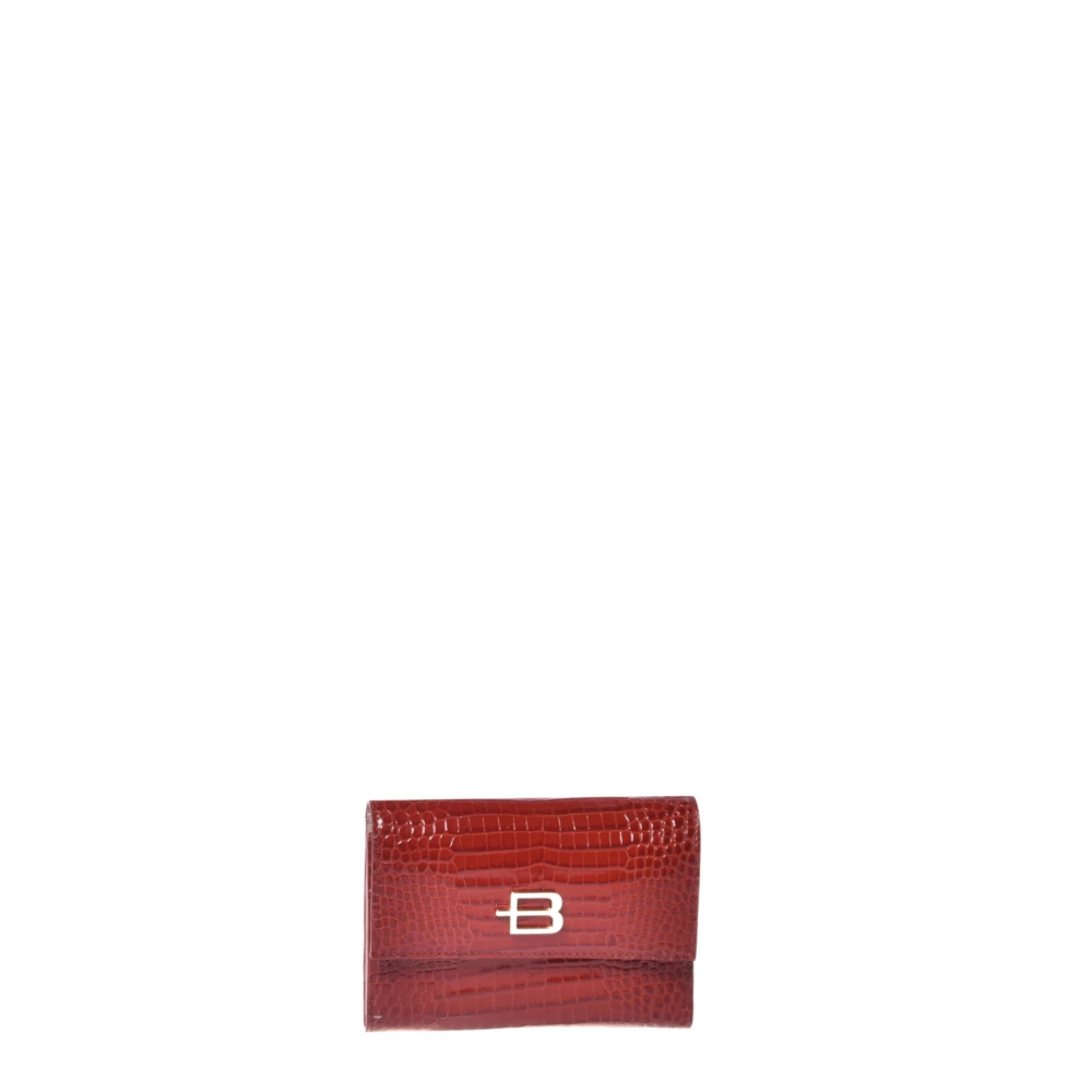 Baldinini Women's Red Wallets & Cardholders, One Size, Crocodile Print Wallet