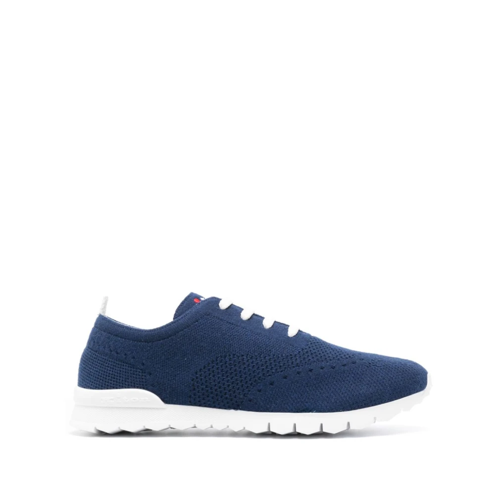 Kiton Blå Sneakers med 3.0cm Klack Blue, Herr