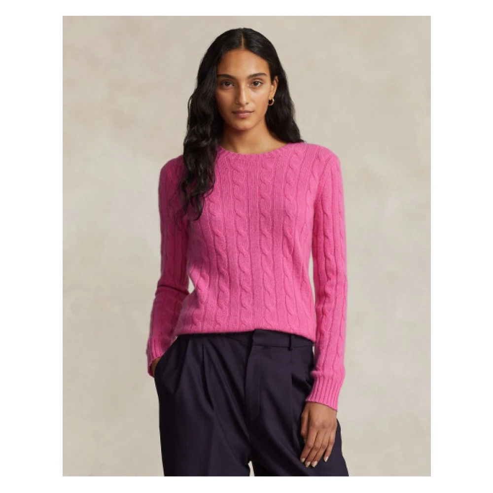 Polo Ralph Lauren Round-neck Knitwear Pink Dames