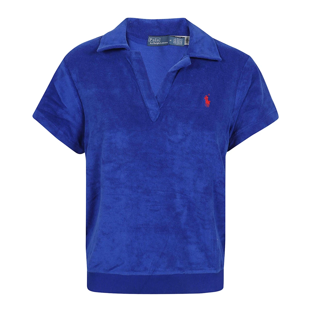 Polo Ralph Lauren Heritage Royal Terry Polo Shirt Blue Dames