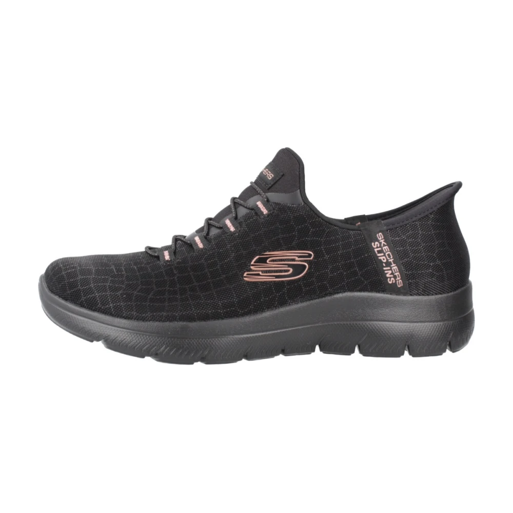 Skechers Kvinno Svart Skor Dam, 38 Eu, Summits Classy Night Sneakers
