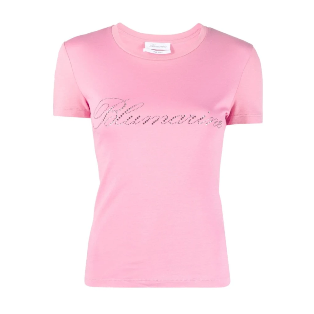 Blumarine T-Shirt 0729 Stijlvolle Casual Tee Pink Dames