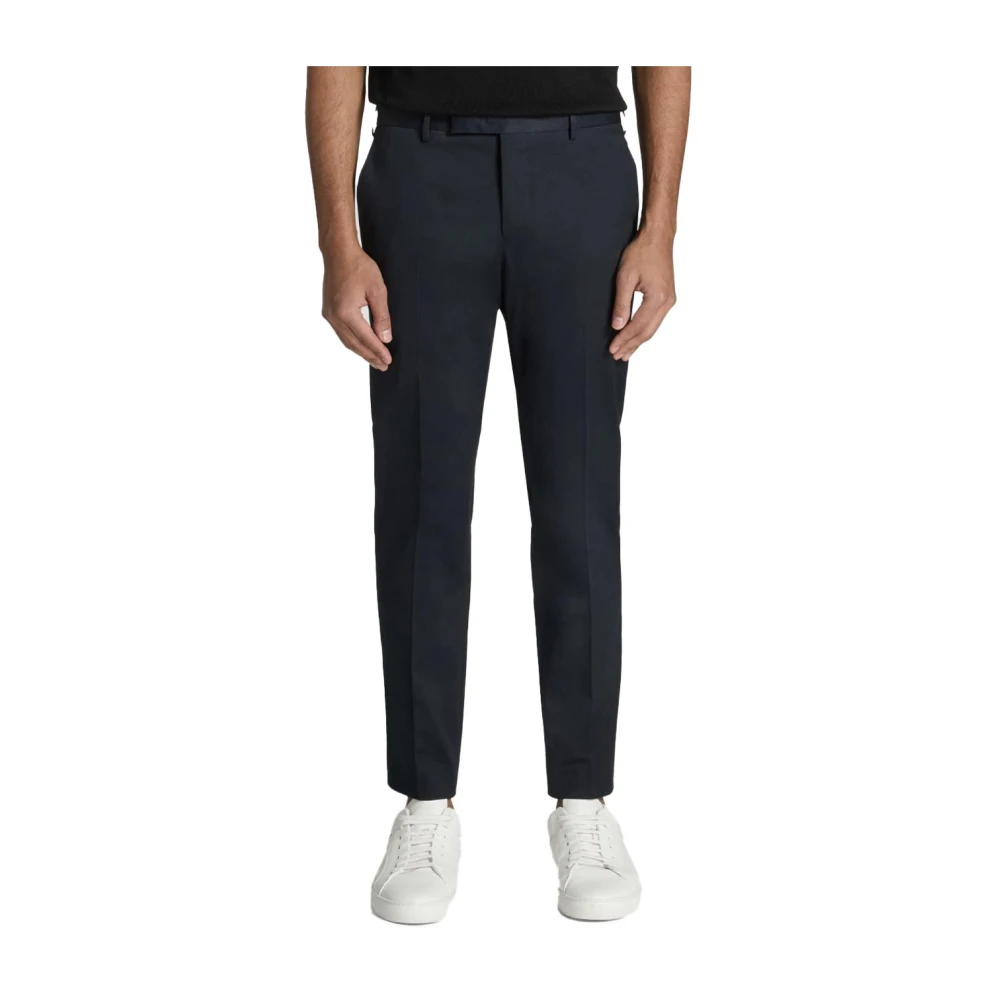 PT Torino Katoenen Slim Fit Herenbroek Blue Heren