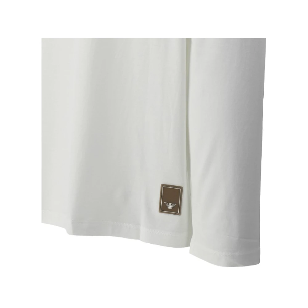 Emporio Armani Regular Fit Polo met stof White Heren