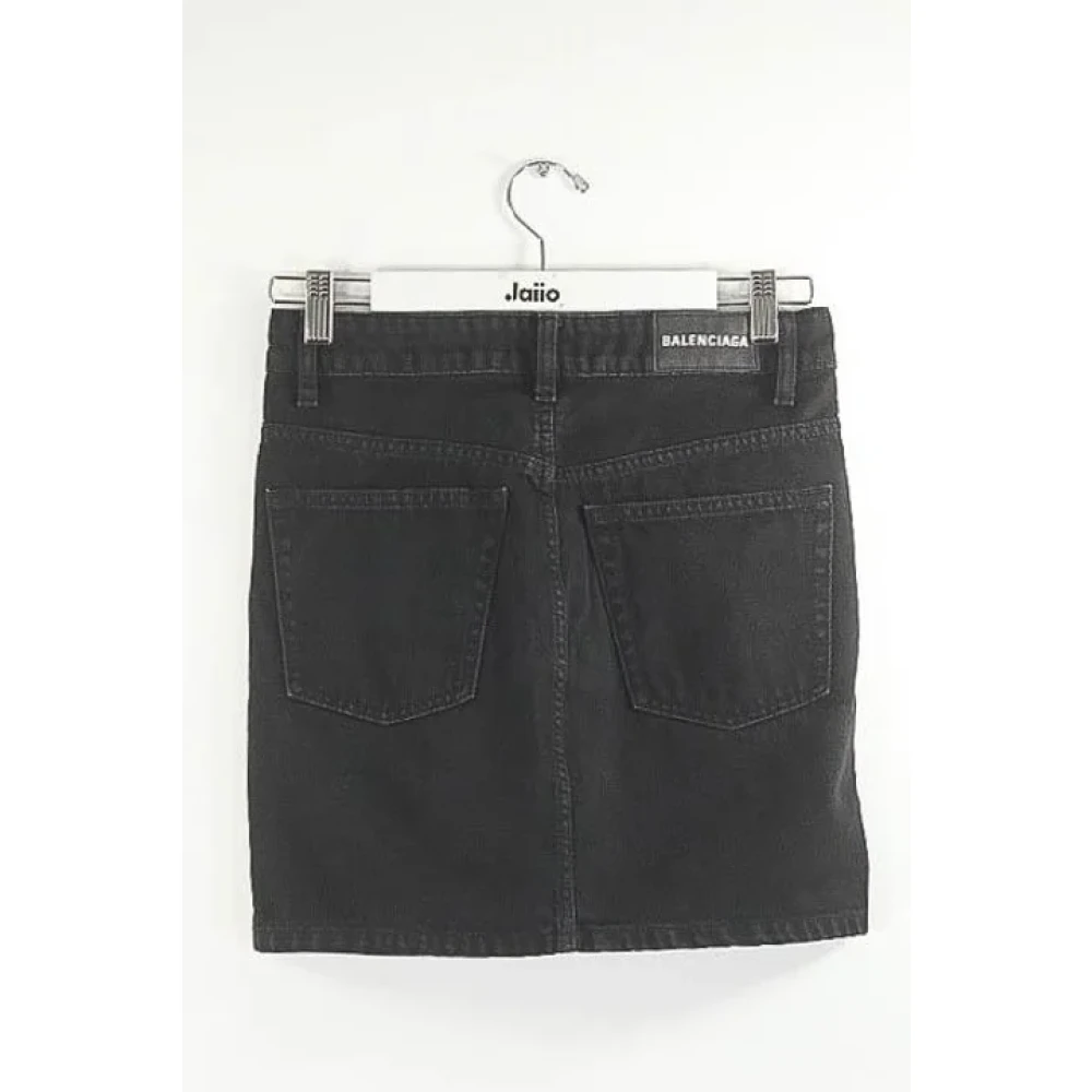 Balenciaga Vintage Tweedehands katoenen broeken-shorts-rokken Black Dames