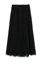 jupe-en-melange-de-coton-noir