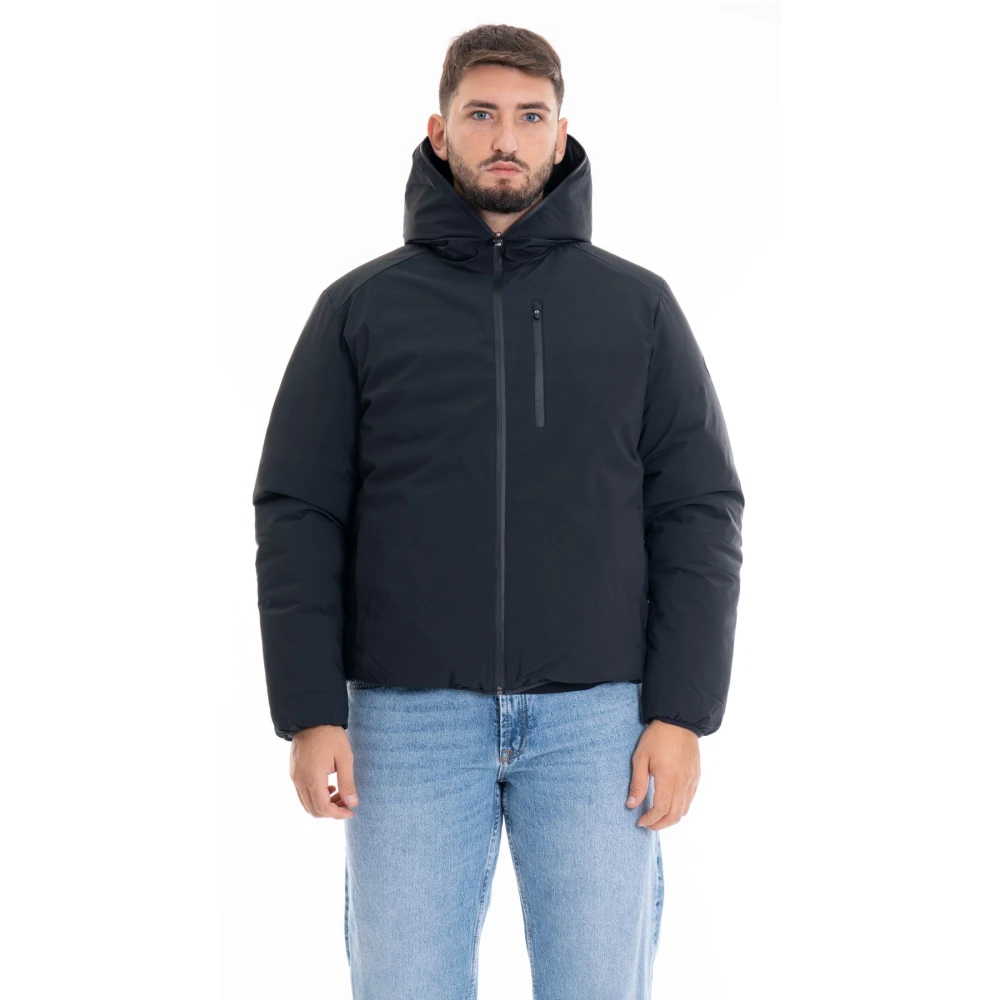 Save The Duck Omkeerbare Hoodie Herenjas Black Heren