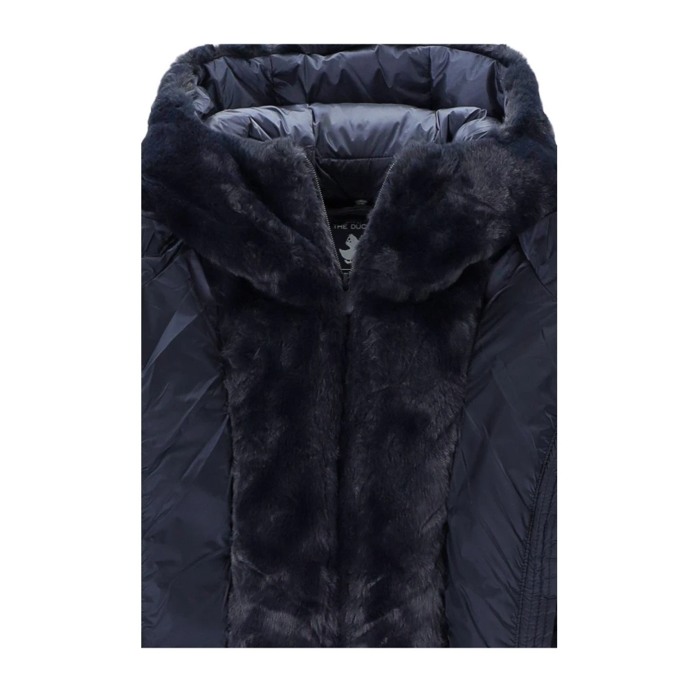 Save The Duck Matilda Blauwe Gewatteerde Hoodie Jas Blue Dames