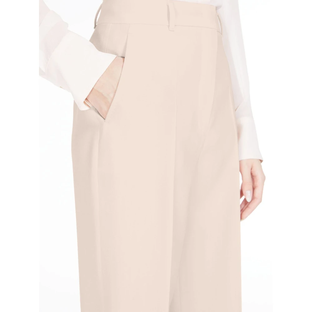 Max Mara Quasar Rechte Pijp Broek Pink Dames