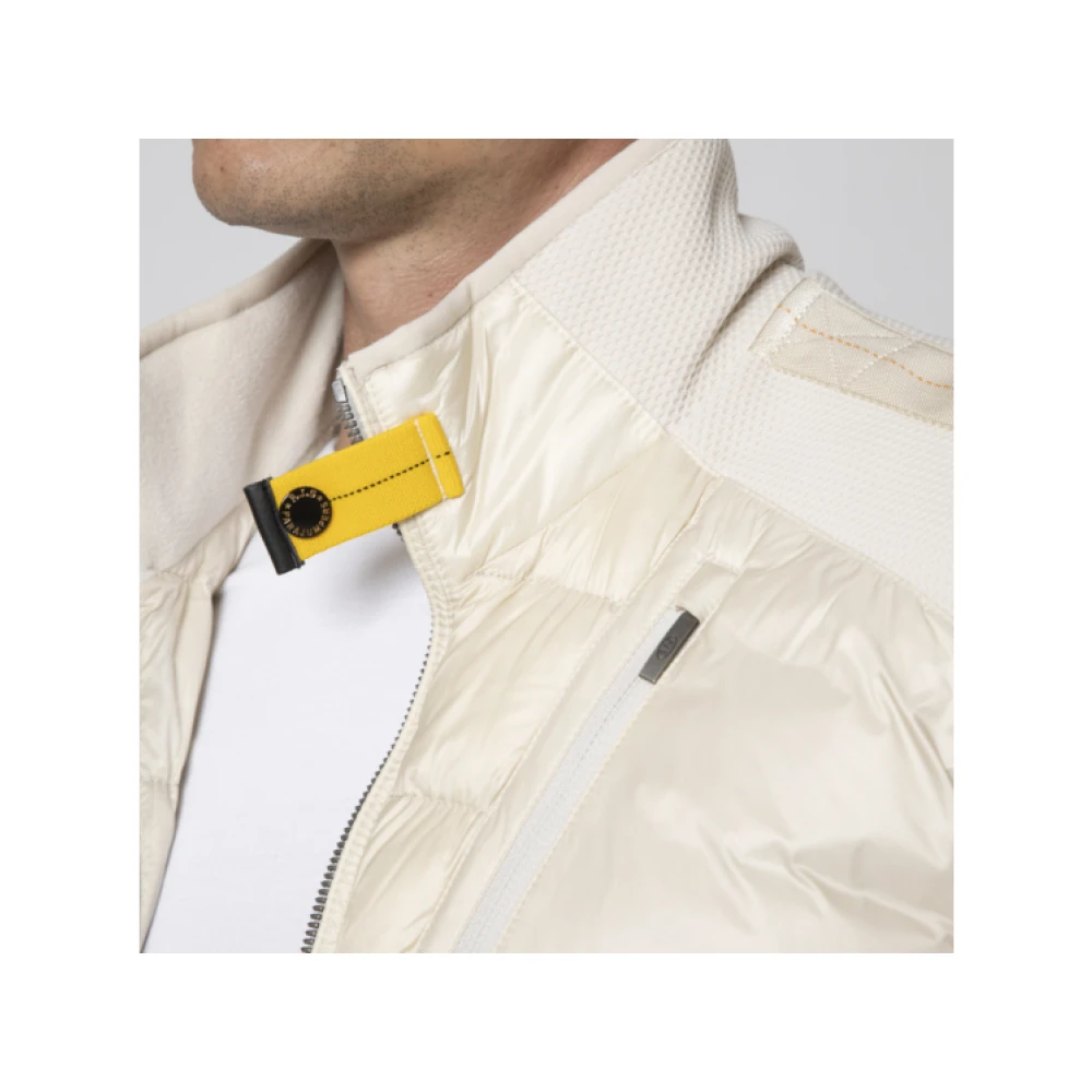 Parajumpers Beige Gewatteerde Bicolor Jas Beige Heren