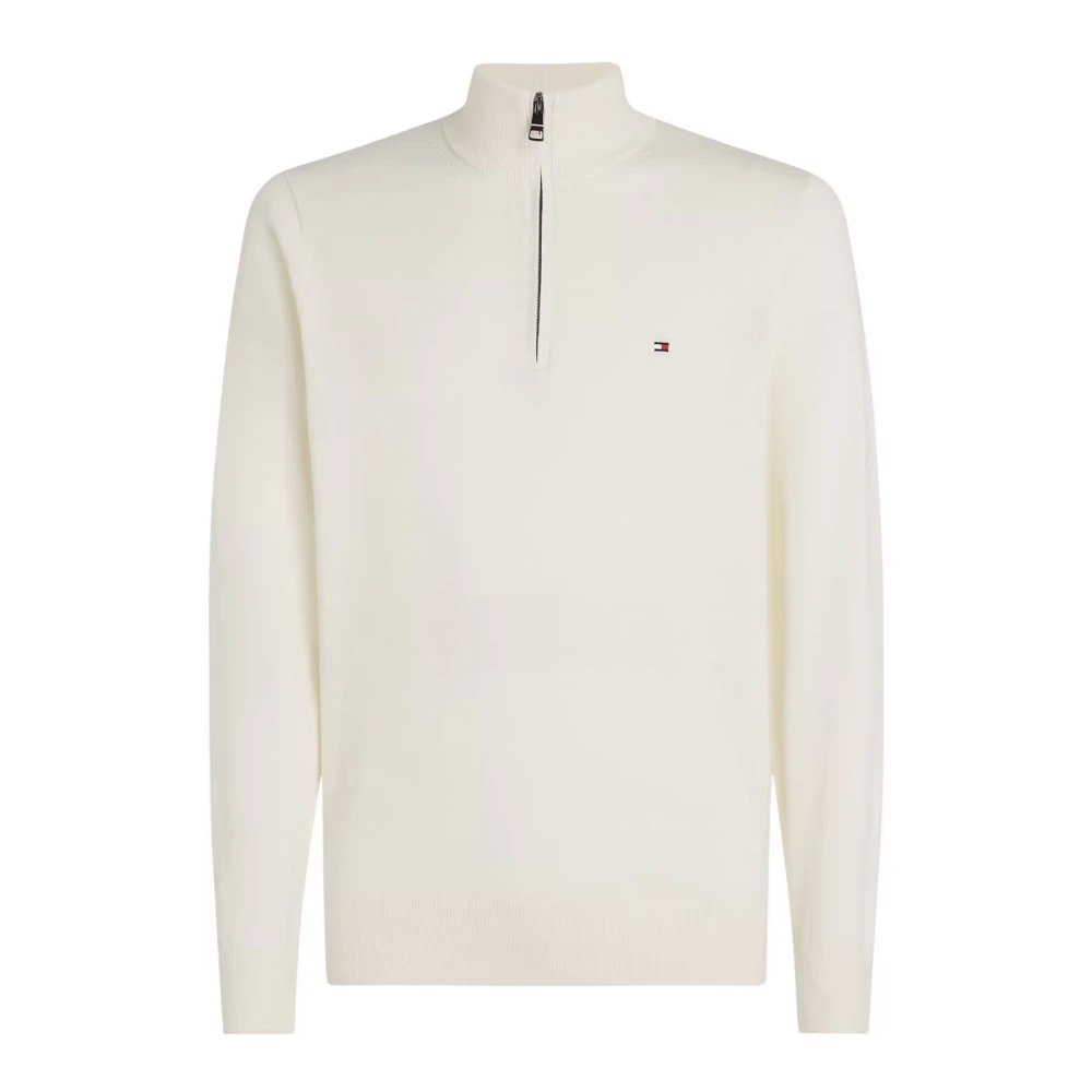 Tommy Hilfiger Ritssluiting katoen kasjmier trui White Heren