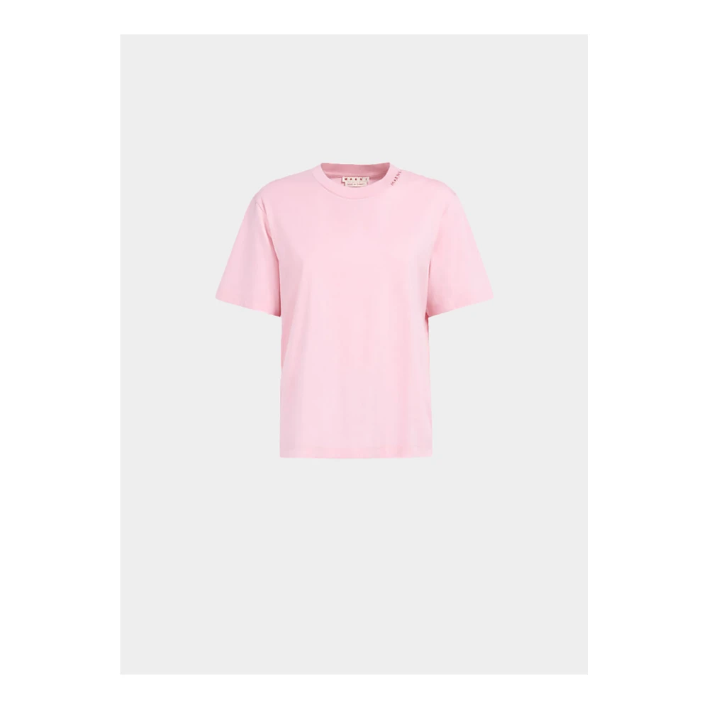 Marni Ronde hals T-shirt Pink Dames