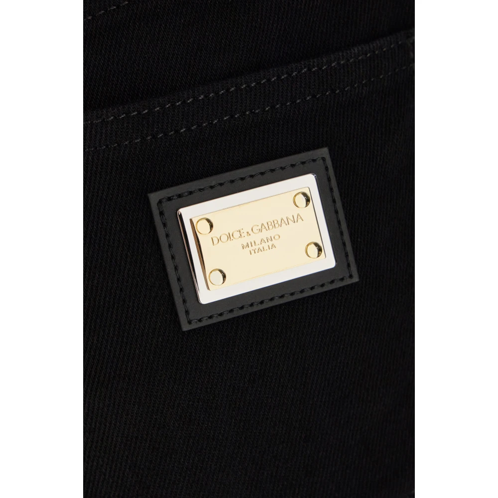 Dolce & Gabbana Casual Denim Shorts voor Vrouwen Black Dames