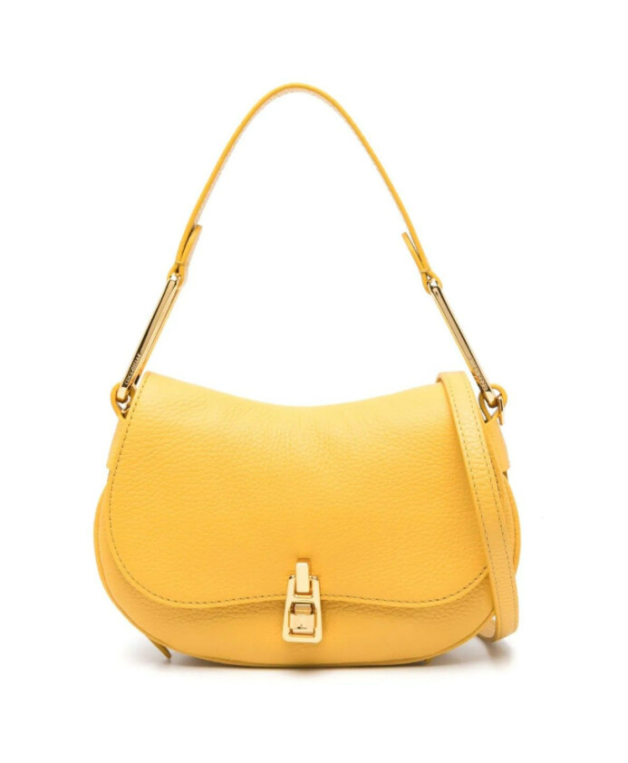 yellow-twist-lock-leather-bag