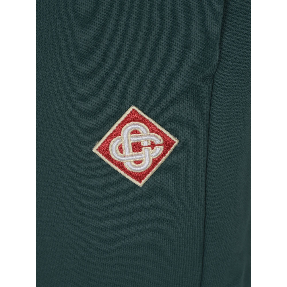 Casablanca Groene Geborduurde Jogger Broek Green Heren