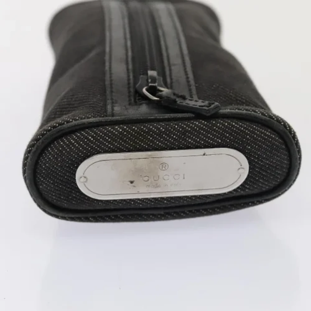 Gucci Vintage Pre-owned Canvas pouches Gray Dames