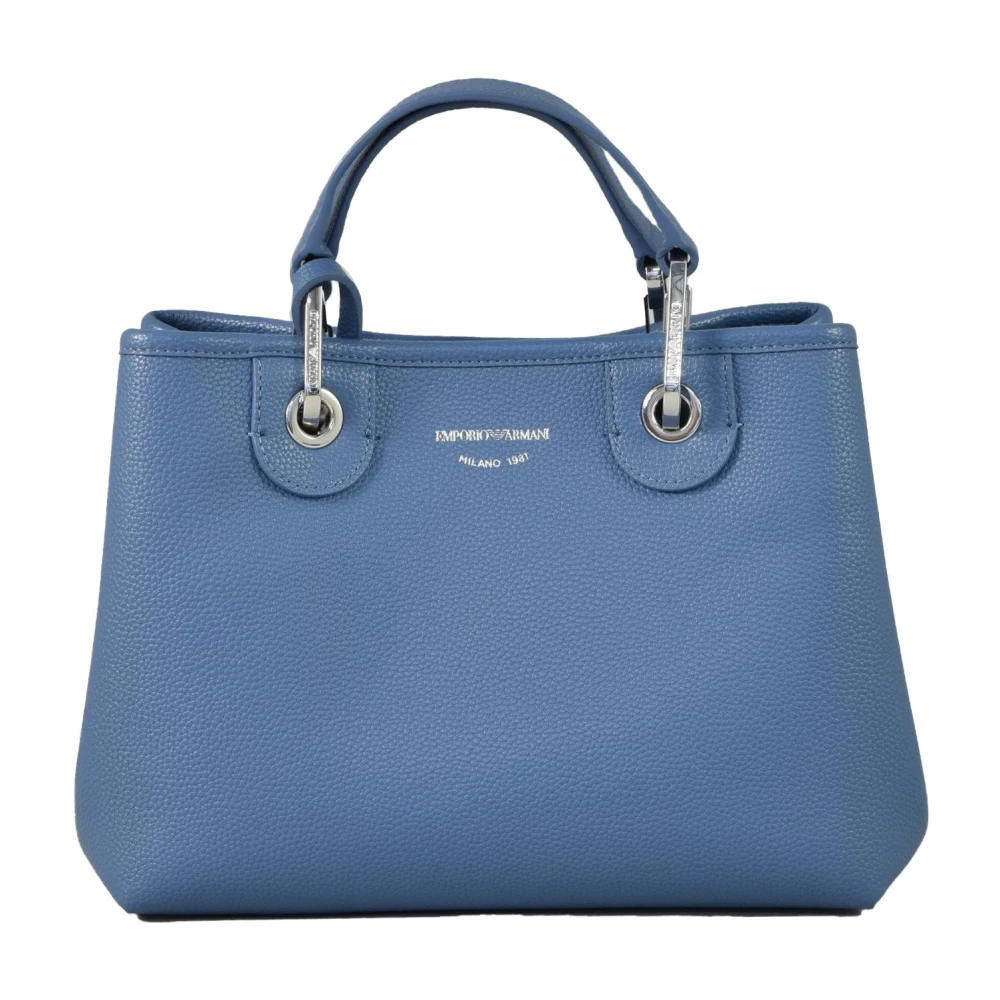 Emporio Armani Stilig PU-väska Blue, Dam